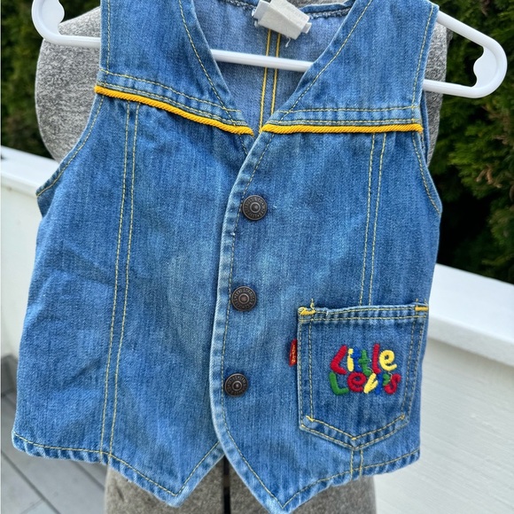 Vintage toddler Little Levi’s denim vest size 2t - Picture 1 of 5